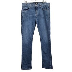 Paige Mens Federal Straight Leg Jeans Medium Wash Blue Denim Size 34 Preppy Boho